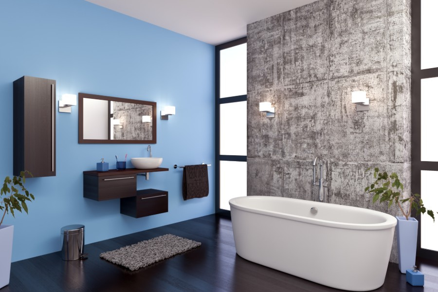 Idee salvaspazio per arredare un bagno piccolo: pavimenti e rivestimenti dello stesso colore
